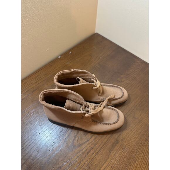 Tod’s Leather Chukka Boots Beige Brown Shoes EU 36 US Wmn 6 Suede Luxury - Picture 8 of 8